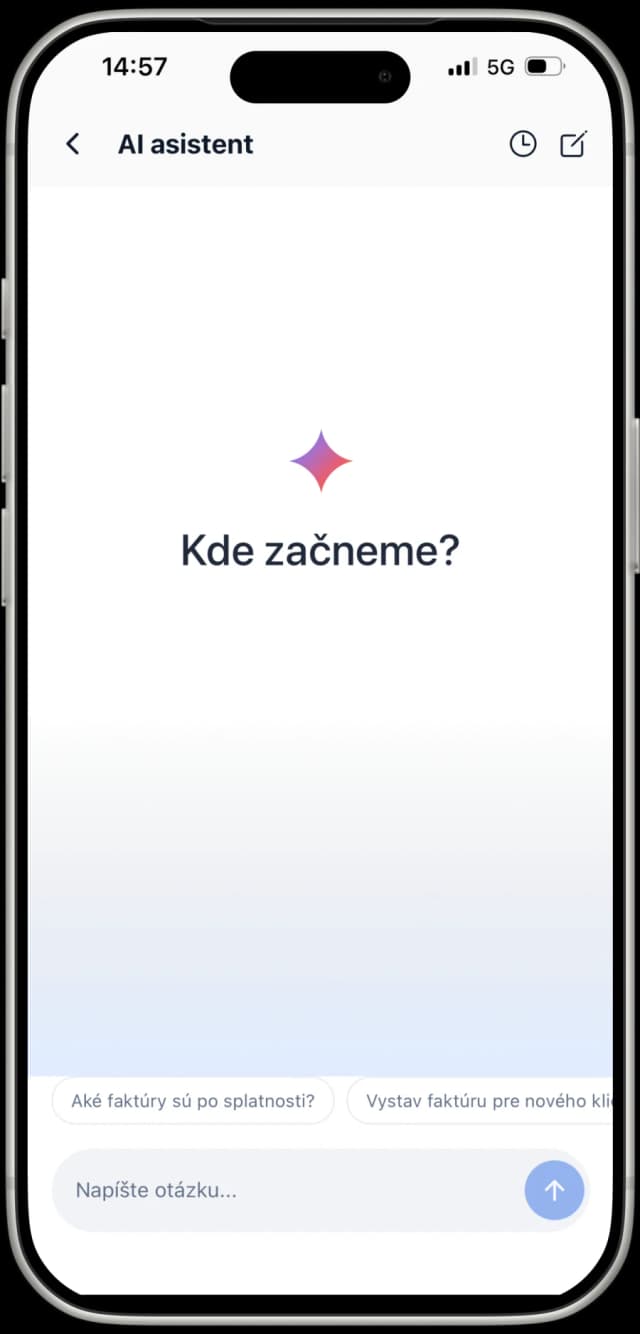 AI asistent v mobilnej aplikácii eFaktúra